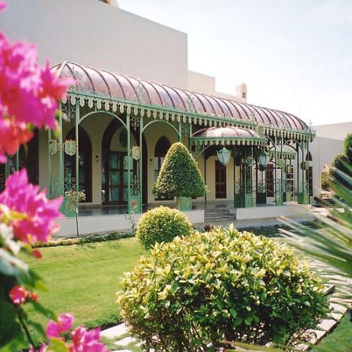grande pergola en acier 