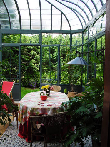 Jardin d'hiver en acier avec rupture de pont thermique - Fabrication française par l'Atelier d'Alexandre