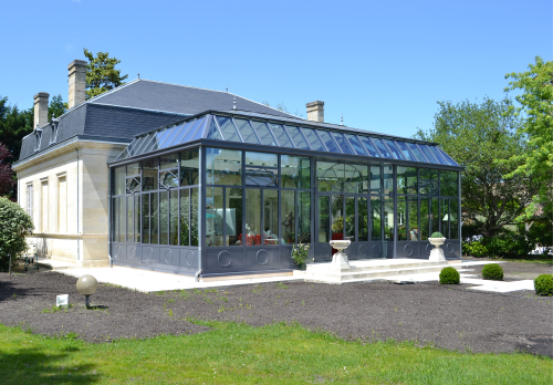 Véranda en acier fabriquée en France par l'Atelier d'Alexandre